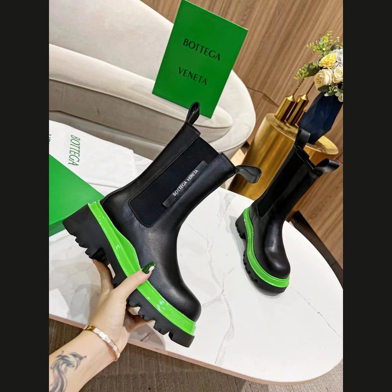 Bottega Veneta Intrecciato mules, puddle boots, loafers reps — verified April 2026 batch