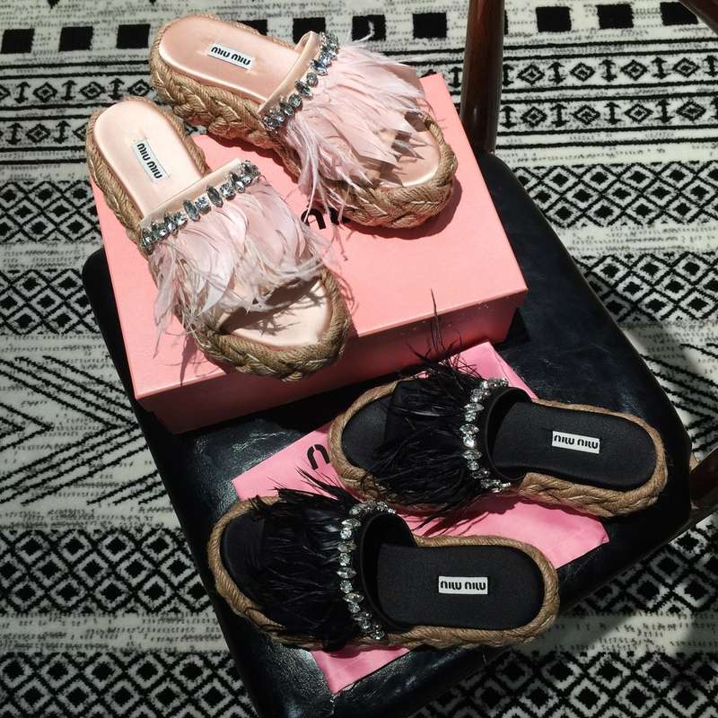 Miu Miu Ballet flats, satin mules, Mary Janes reps — verified April 2026 batch
