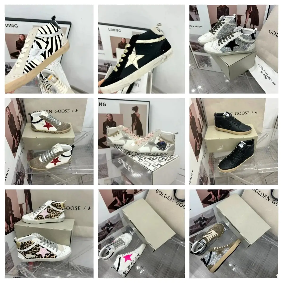 Golden Goose High Top Sneakers [15 styles]