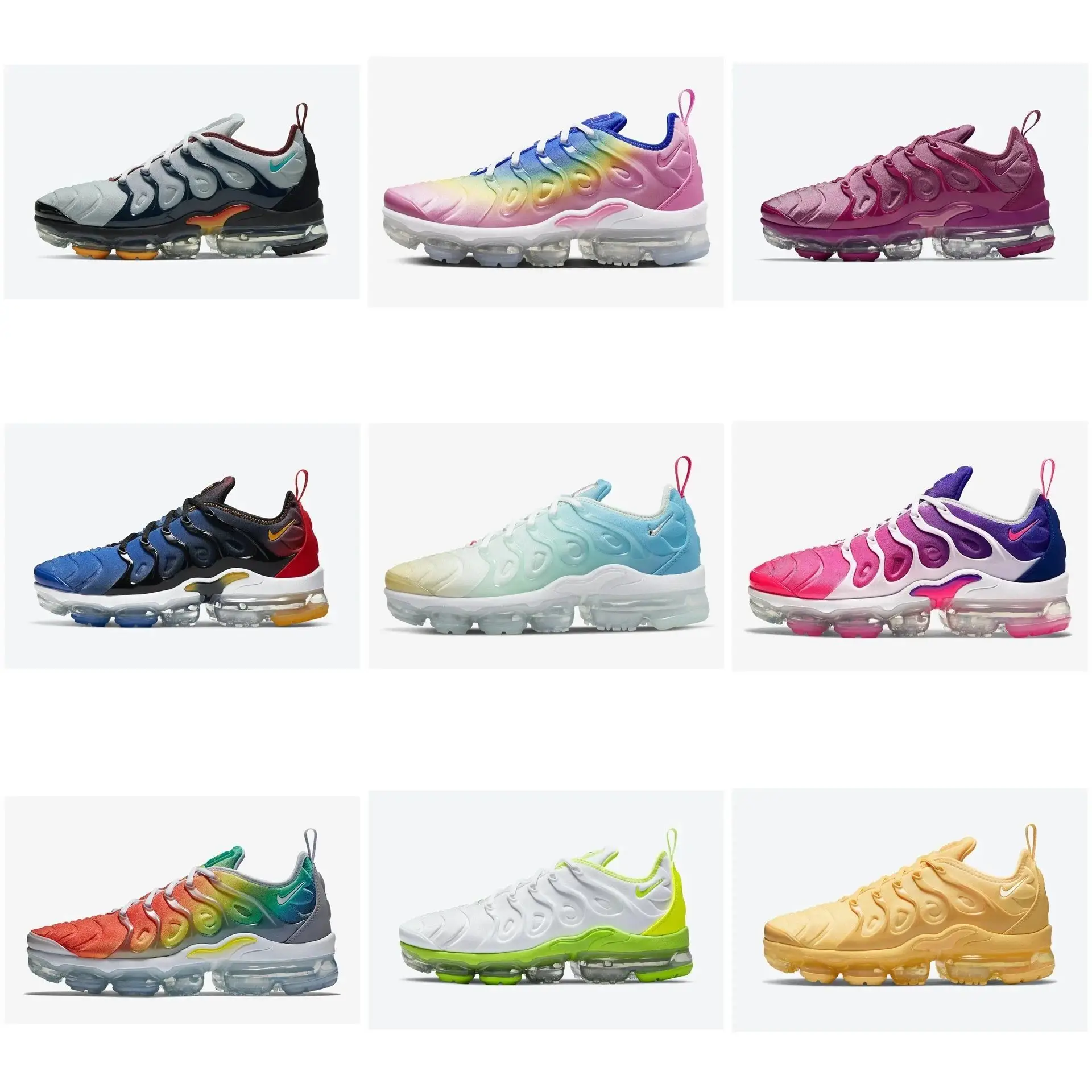 Nike Air VaporMax Plus Running Shoes [Rainbow Fashion Colors 1